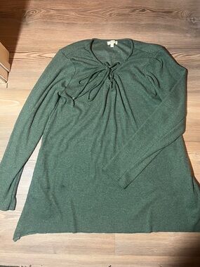 Kori brand Knit Tie-Neck Long Sleeve dress - small